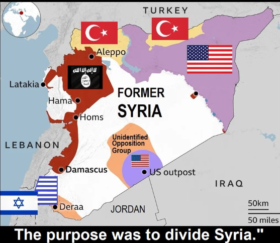 A divisão da Síria cria uma fronteira de fato entre Israel e Turquia, garantindo uma guerra mais ampla no Oriente Médio